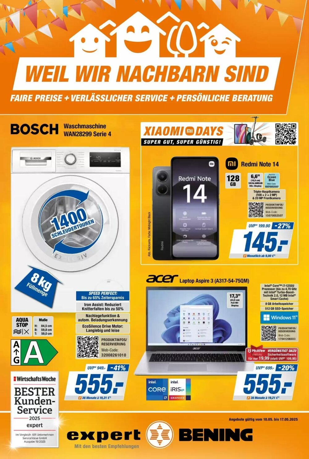 Expert Bening Prospekt (ab 11.05.2025) zum Blättern - Seite 1