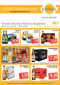 Getränke Göbel Prospekt (ab 12.05.2025) zum Blättern