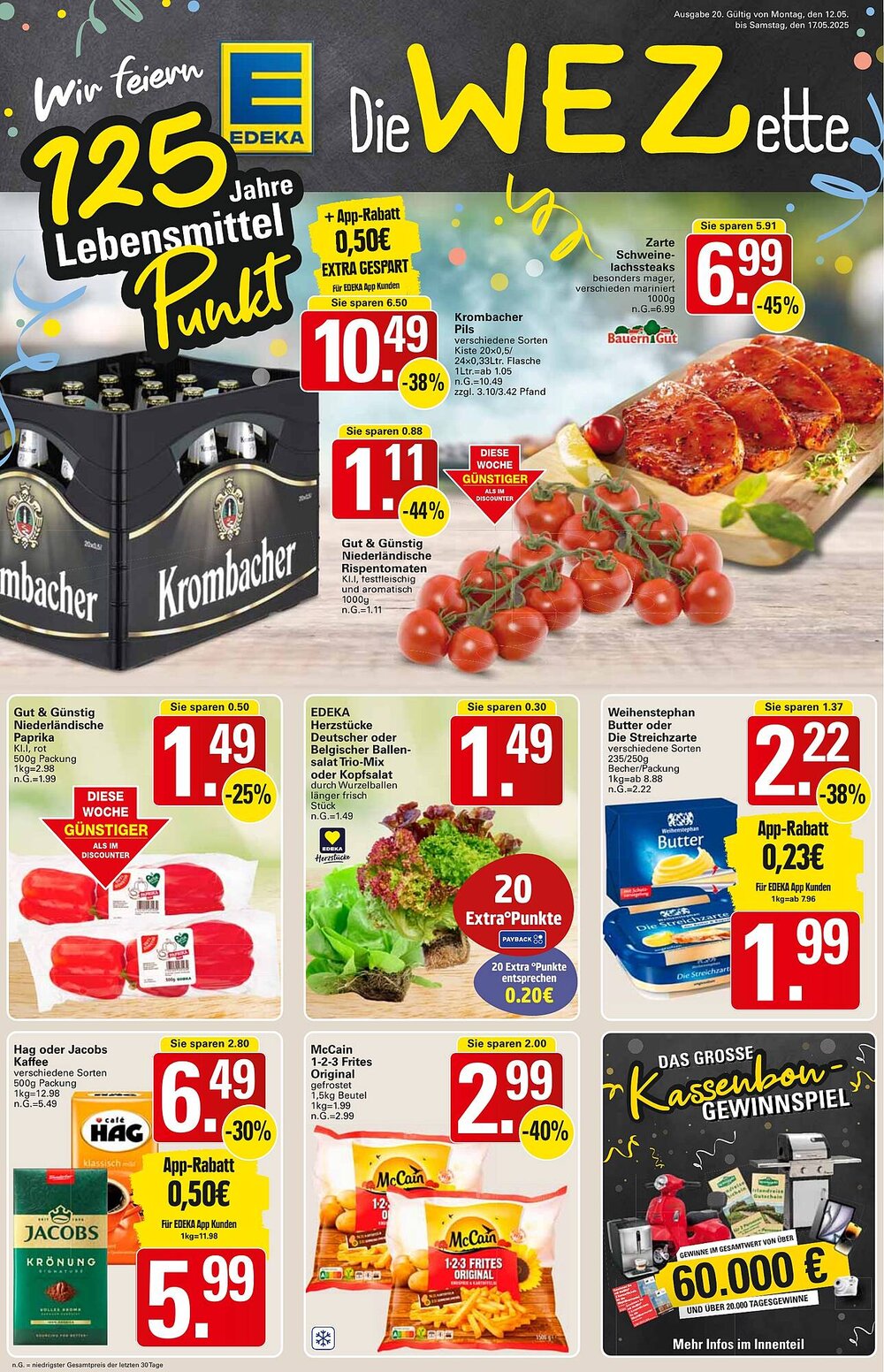 WEZ Prospekt (ab 12.05.2025) zum Blättern - Seite 1