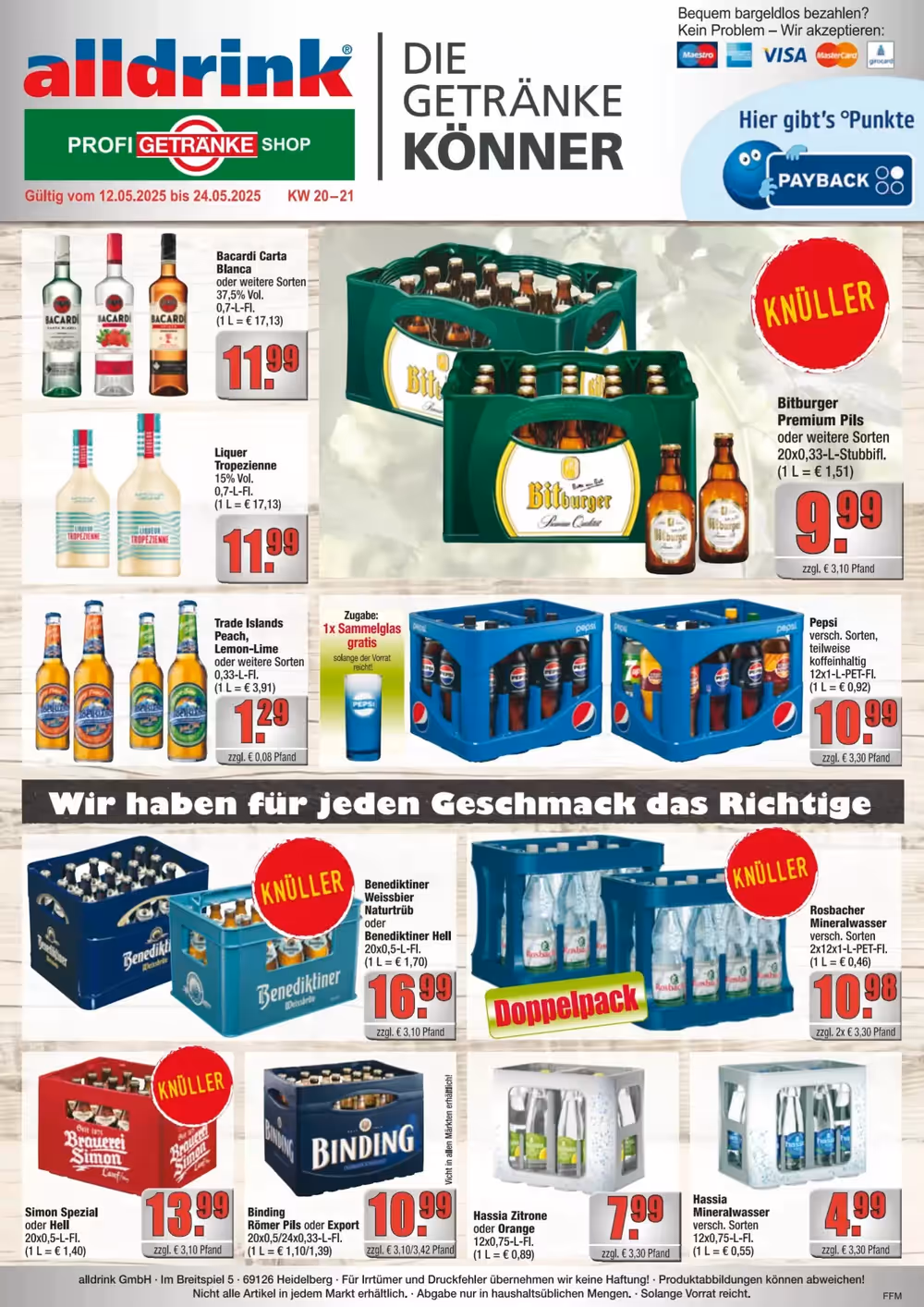 alldrink Prospekt (ab 12.05.2025) zum Blättern - Seite 1