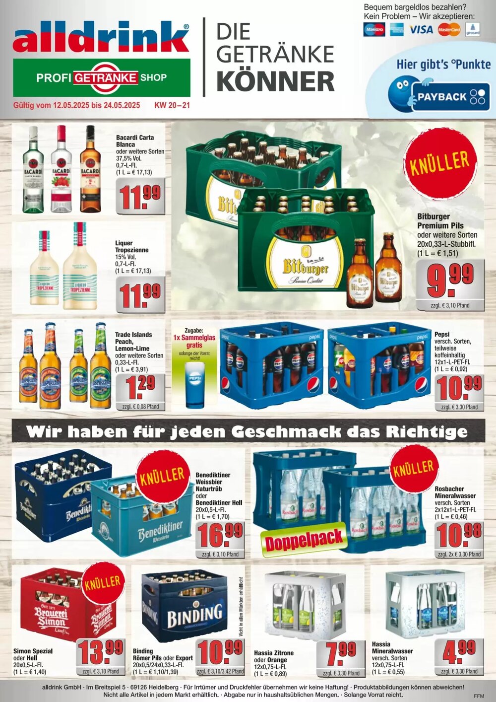 alldrink Prospekt (ab 12.05.2025) zum Blättern - Seite 1