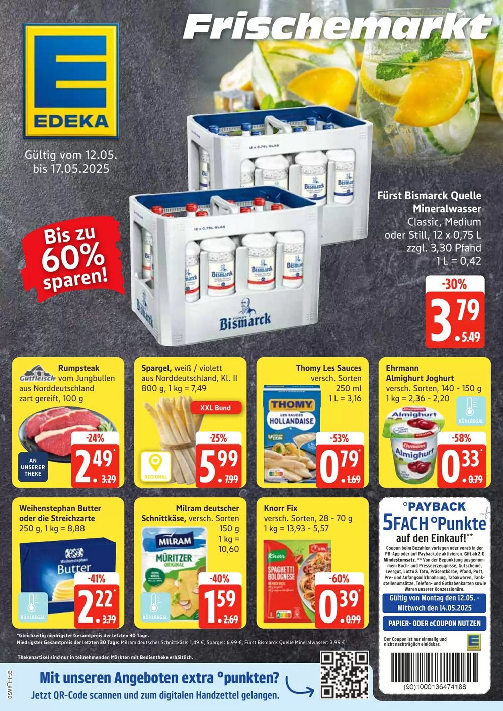 Edeka Frischemarkt Prospekt (ab 12.05.2025) zum Blättern - Seite 1