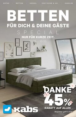 Kabs Polsterwelt Prospekt (ab 12.05.2025) zum Blättern