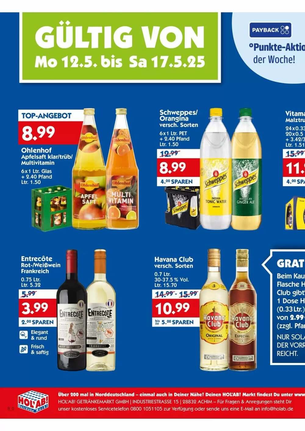 Hol'ab Getränkemarkt Prospekt (ab 12.05.2025) zum Blättern - Seite 2