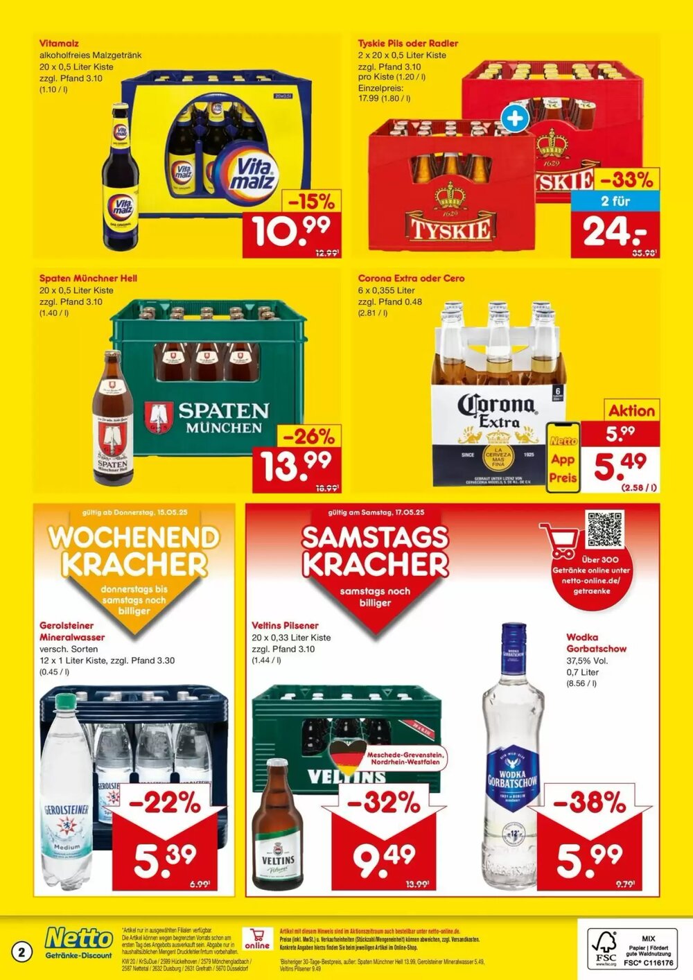 Netto Getränke Discount Prospekt (ab 12.05.2025) zum Blättern - Seite 2
