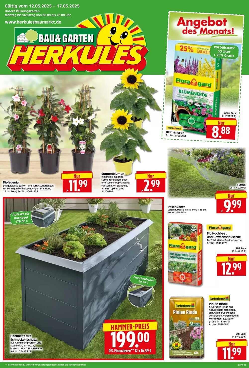Herkules Baumarkt Prospekt (ab 12.05.2025) zum Blättern - Seite 1