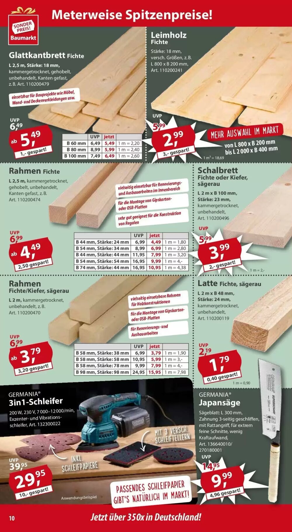 Sonderpreis Baumarkt Prospekt (ab 13.05.2025) zum Blättern - Seite 10