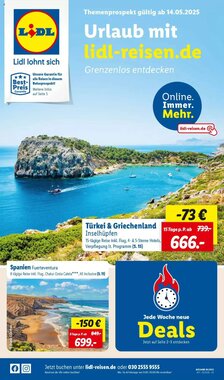 Lidl Reisen Prospekt (ab 14.05.2025) zum Blättern