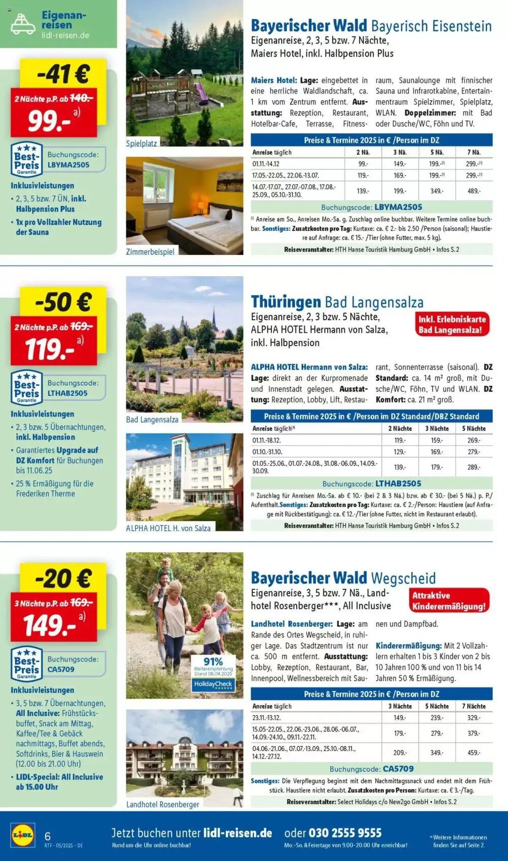 Lidl Reisen Prospekt (ab 14.05.2025) zum Blättern - Seite 6