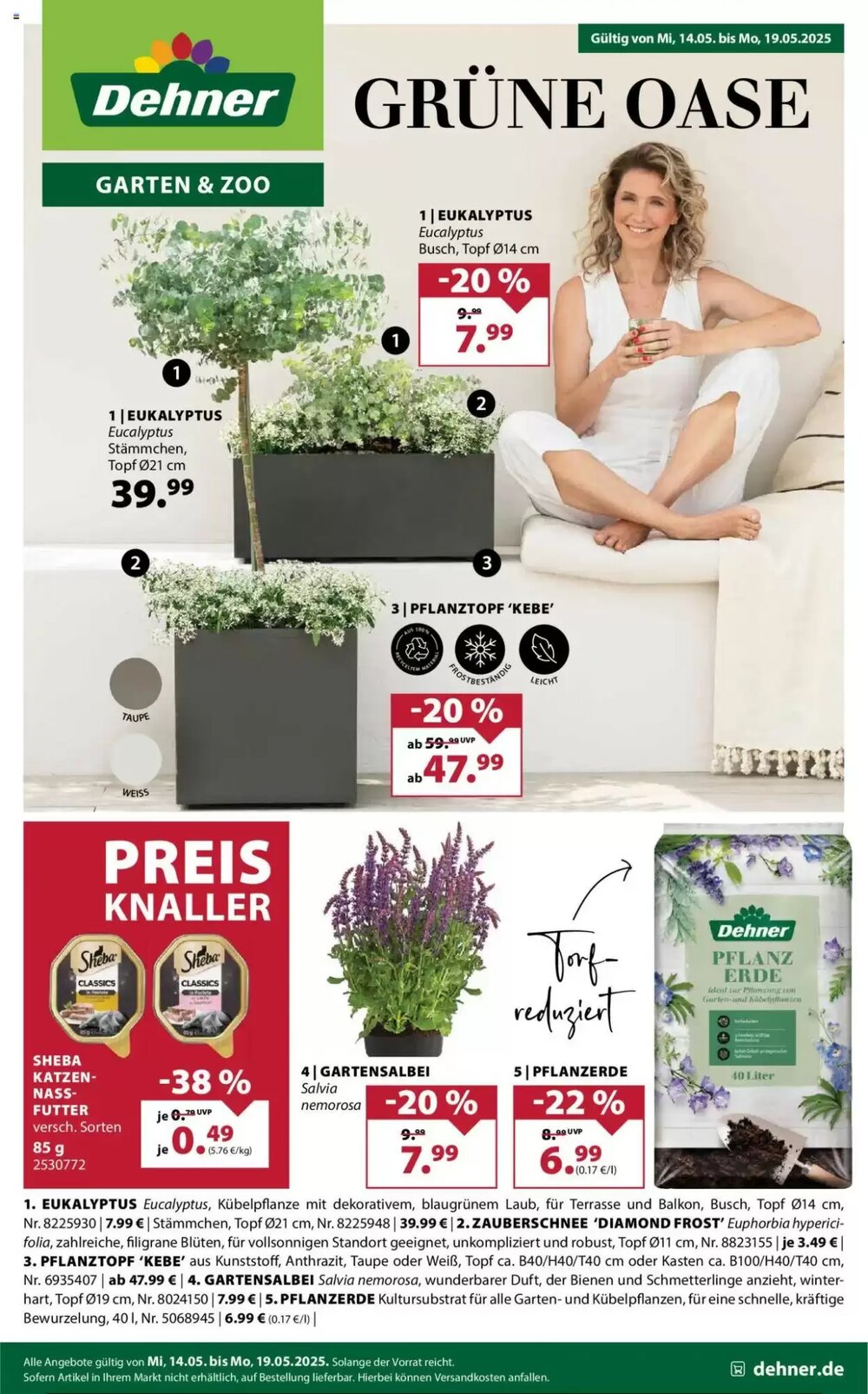 Dehner Prospekt (ab 14.05.2025) zum Blättern - Seite 1