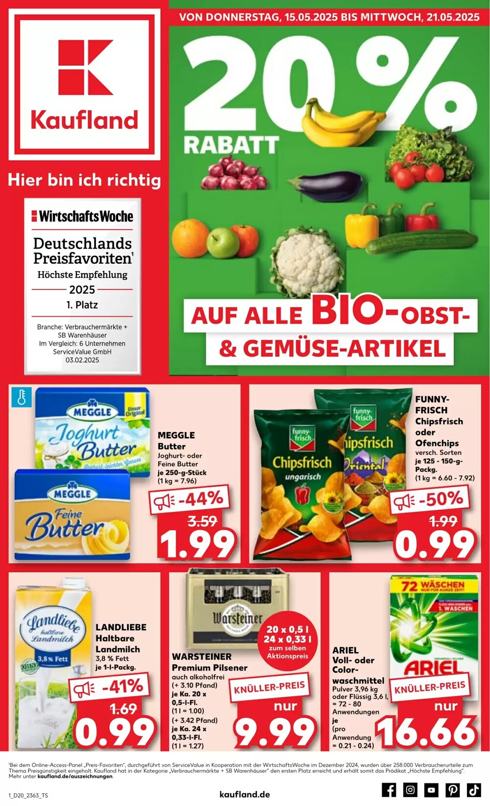 Kaufland Prospekt (ab 15.05.2025) zum Blättern - Seite 1