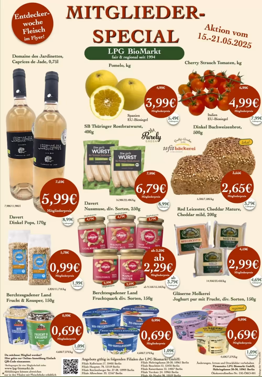 LPG Biomarkt Prospekt (ab 15.05.2025) zum Blättern - Seite 1