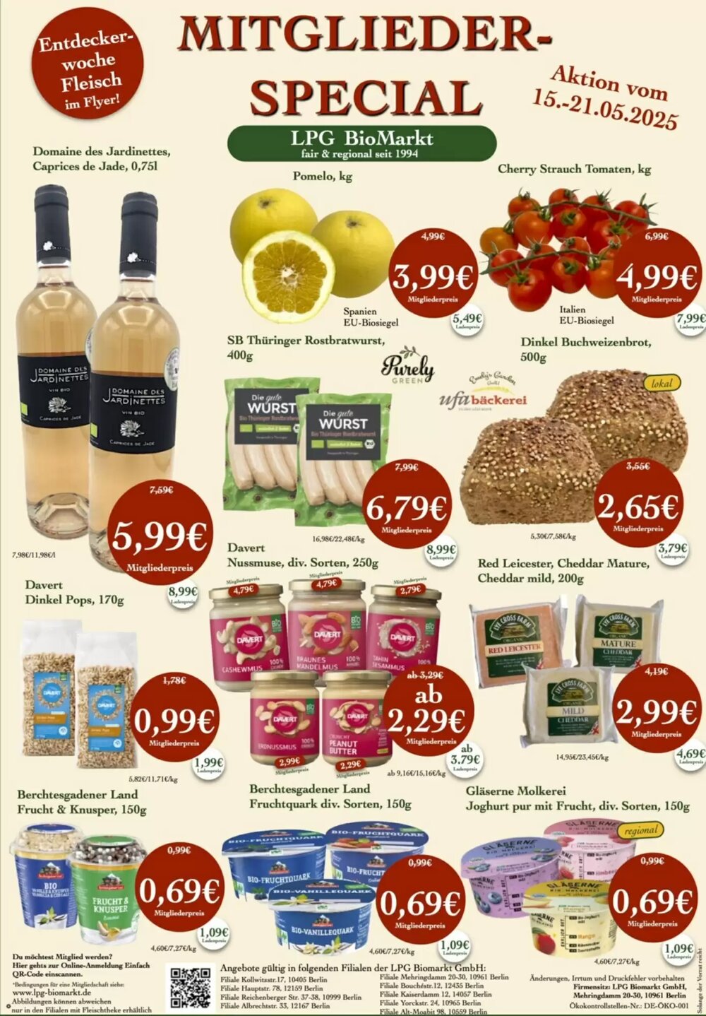 LPG Biomarkt Prospekt (ab 15.05.2025) zum Blättern - Seite 1