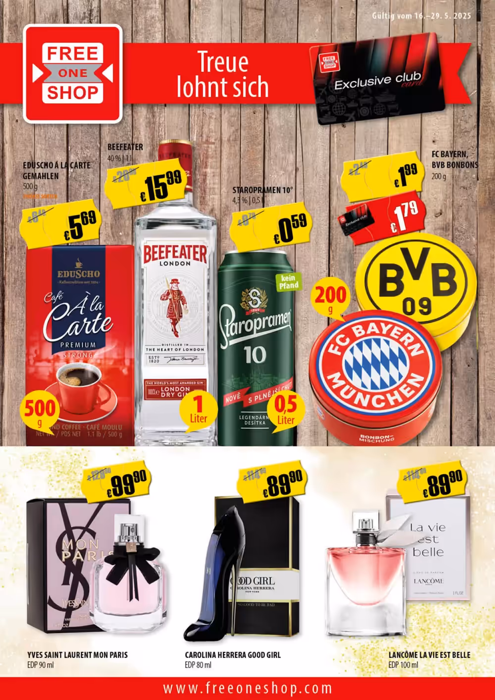 FreeOneShop Prospekt (ab 16.05.2025) zum Blättern - Seite 1