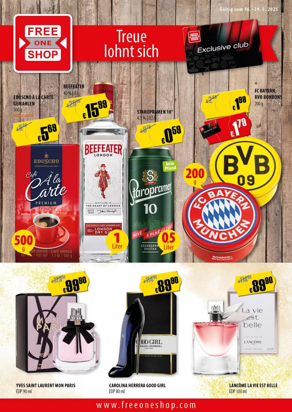 FreeOneShop Prospekt (ab 16.05.2025) zum Blättern - Seite 1
