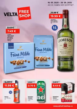 VELTA Free Shop Prospekt (ab 16.05.2025) zum Blättern