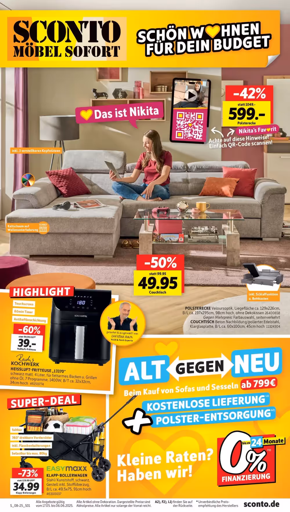 SCONTO Prospekt (ab 16.05.2025) zum Blättern - Seite 1