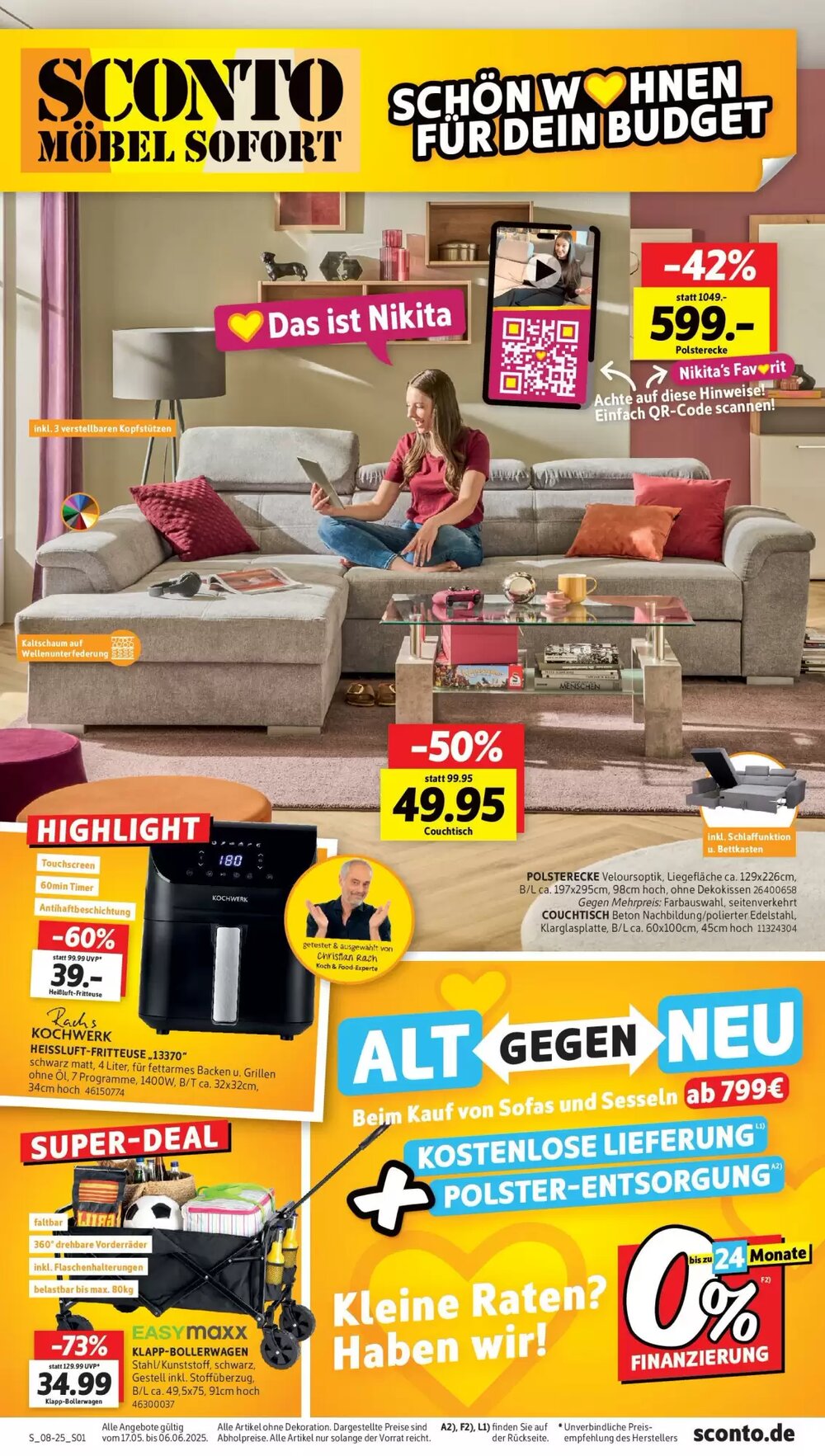 SCONTO Prospekt (ab 16.05.2025) zum Blättern - Seite 1