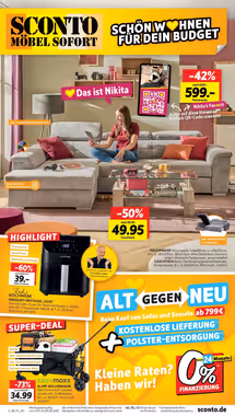 SCONTO Prospekt (ab 16.05.2025) zum Blättern