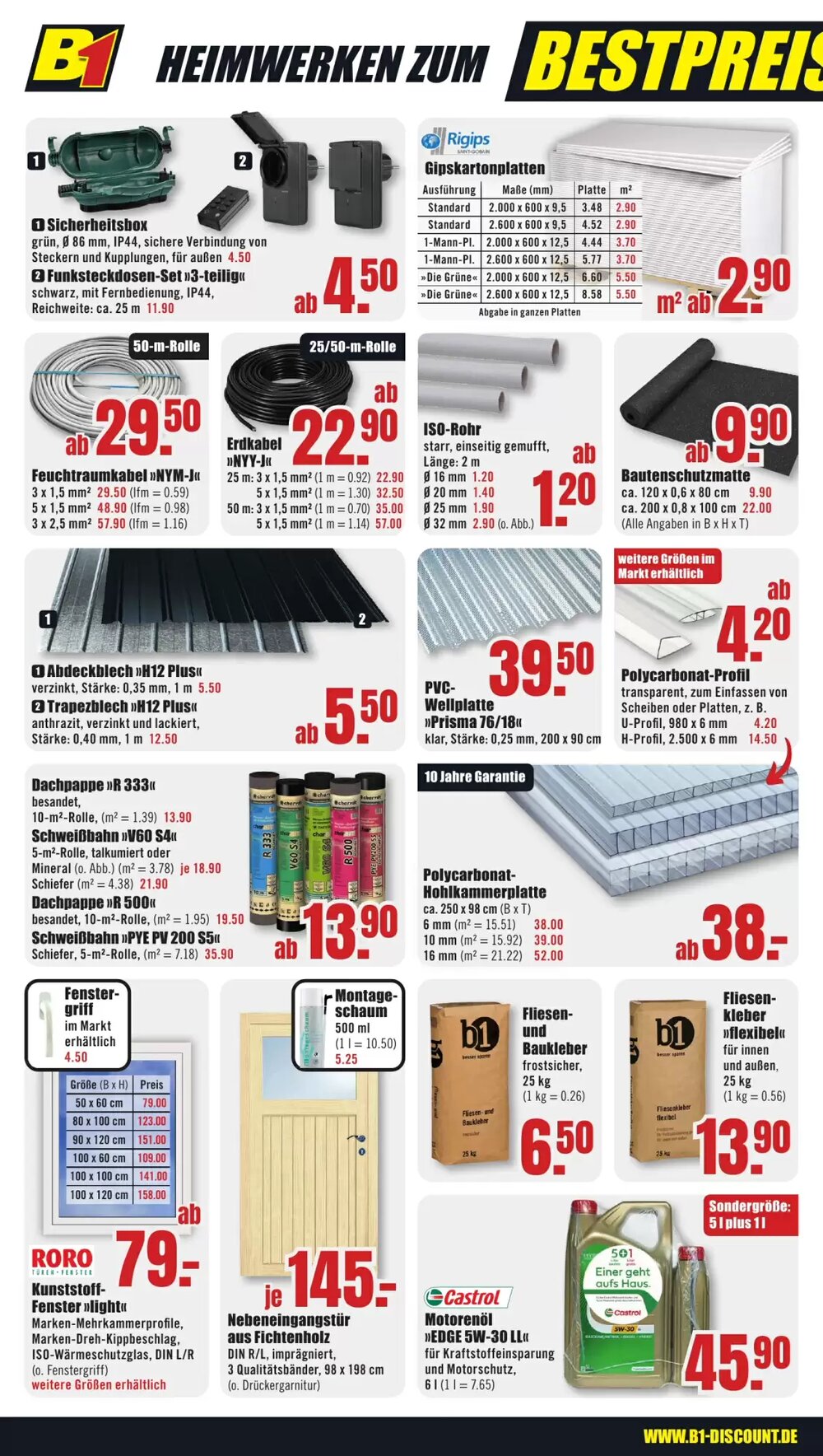 B1 Discount Baumarkt Prospekt (ab 17.05.2025) zum Blättern - Seite 6