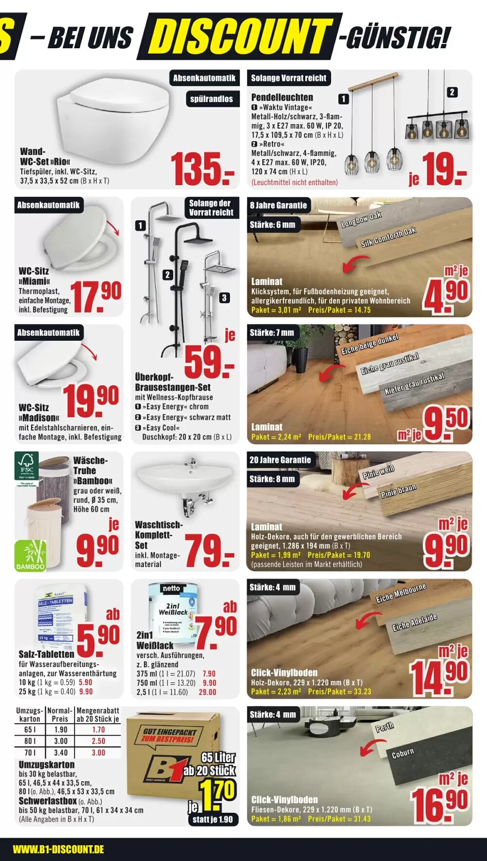 B1 Discount Baumarkt Prospekt (ab 17.05.2025) zum Blättern - Seite 7