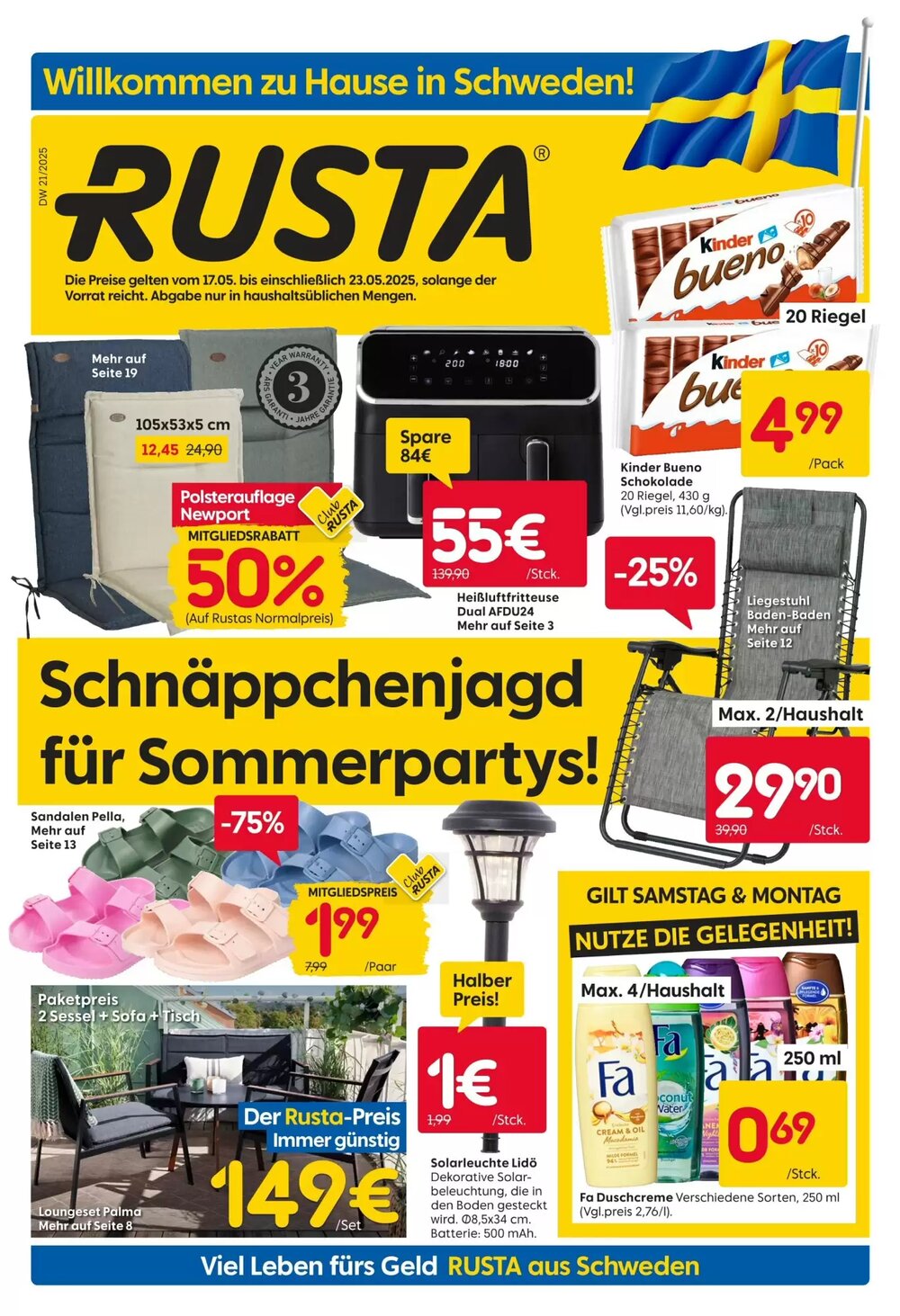 Rusta Prospekt (ab 17.05.2025) zum Blättern - Seite 1