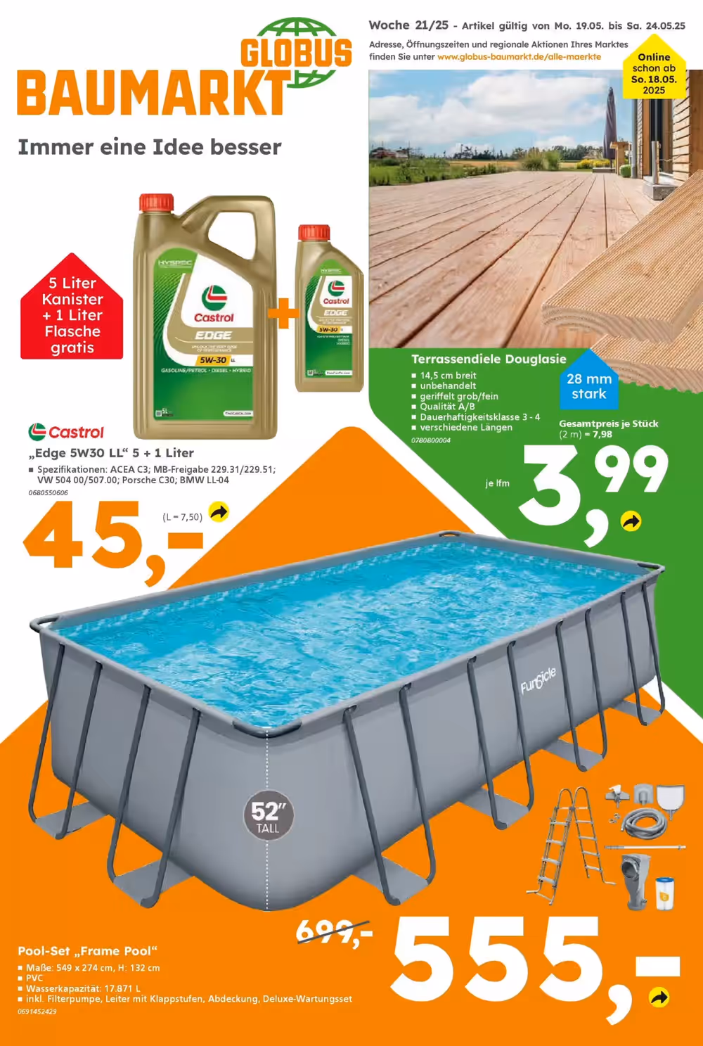 Globus Baumarkt Prospekt (ab 18.05.2025) zum Blättern - Seite 1
