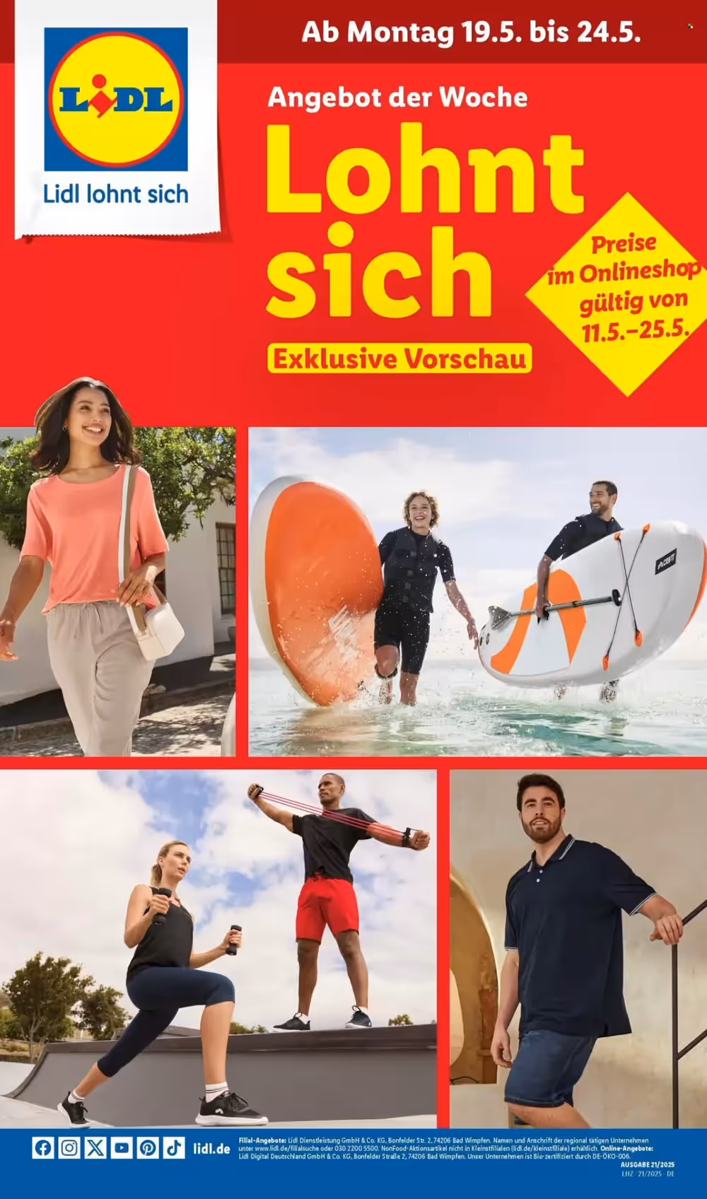 Lidl Prospekt (ab 19.05.2025) zum Blättern - Seite 1