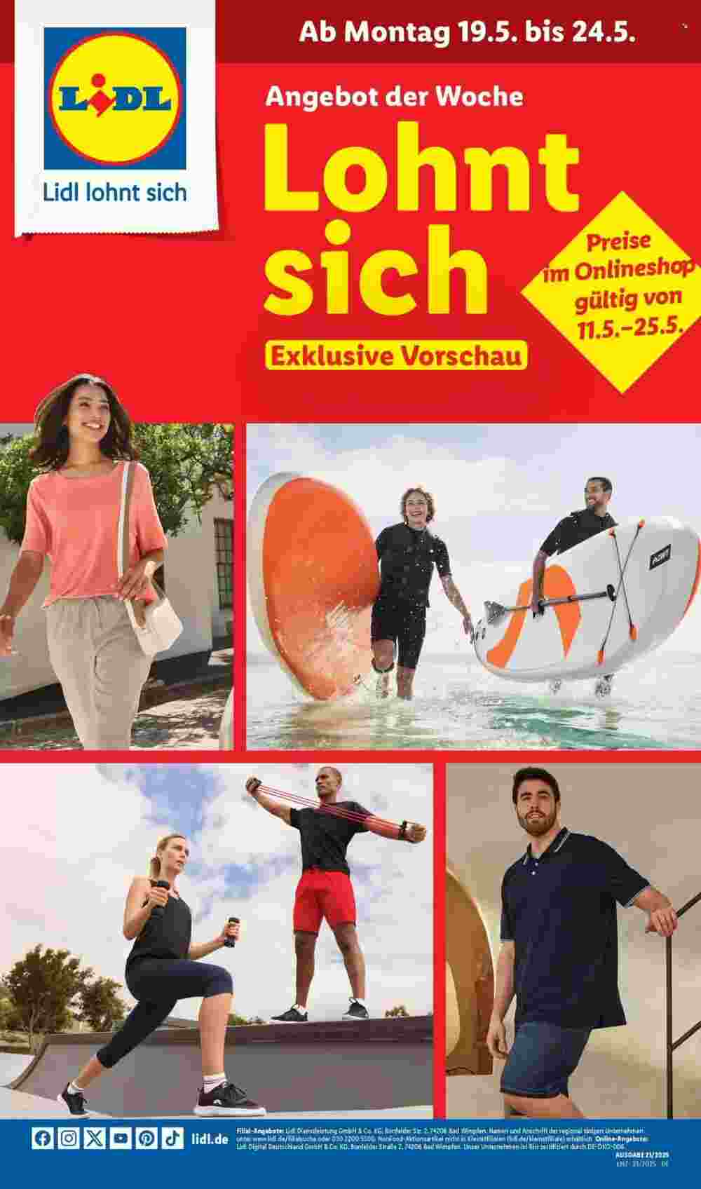 Lidl Prospekt (ab 19.05.2025) zum Blättern - Seite 1