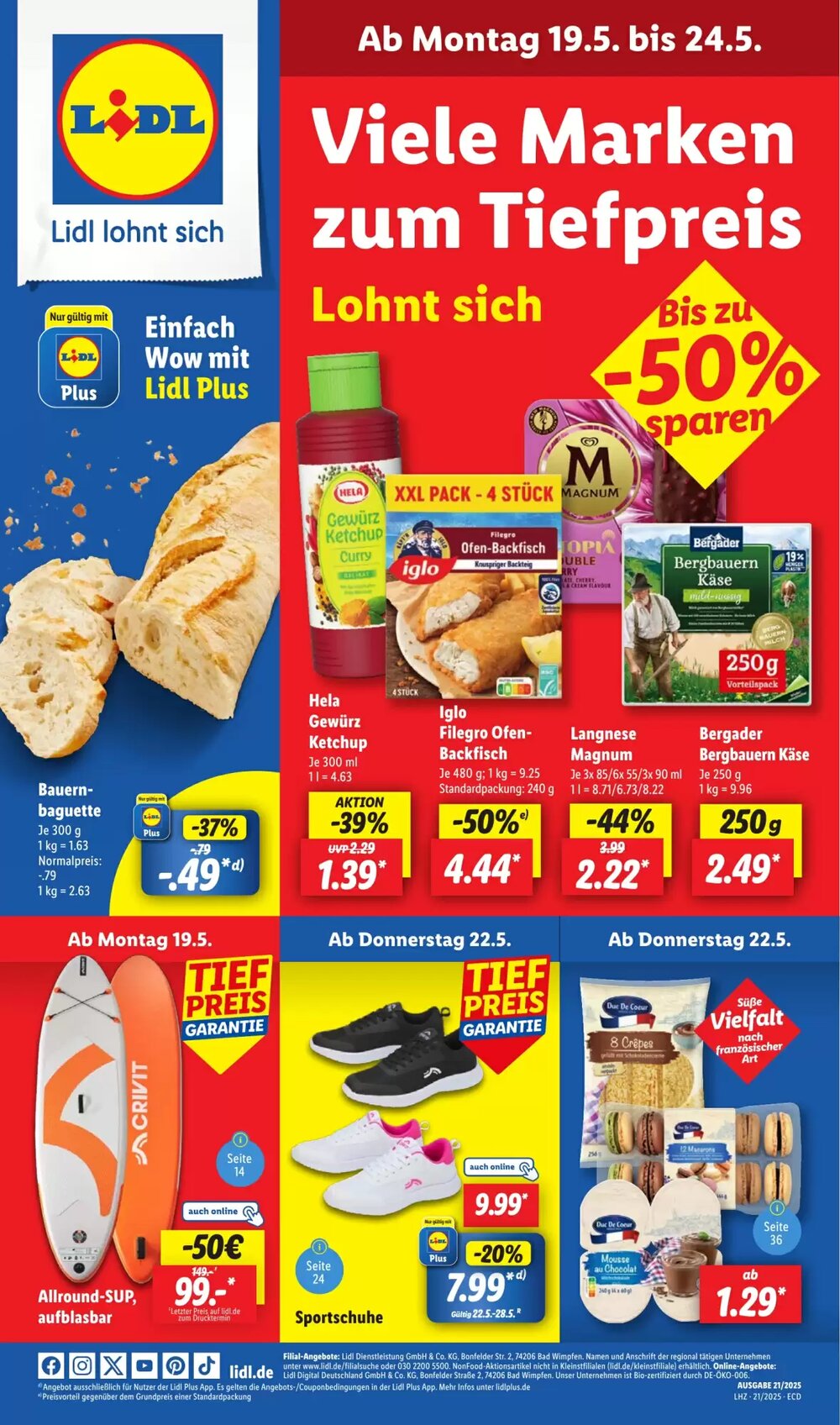 Lidl Prospekt (ab 19.05.2025) zum Blättern - Seite 1