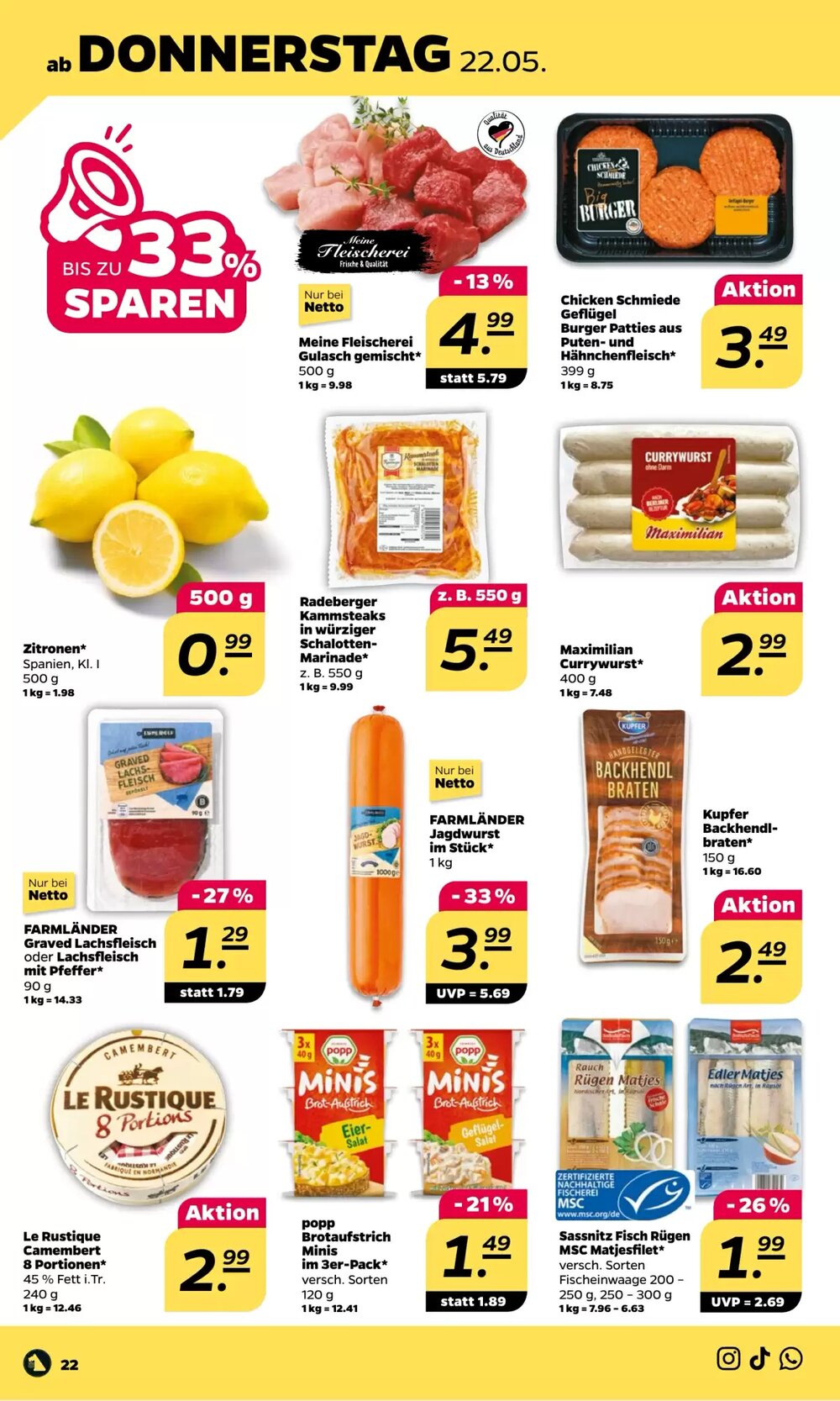 NETTO Prospekt (ab 19.05.2025) zum Blättern - Seite 22