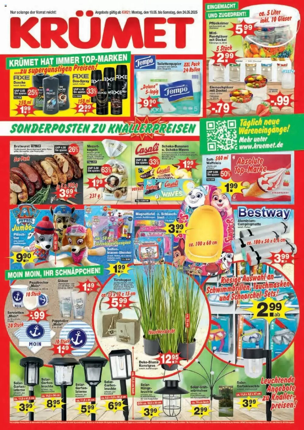 Krümet Sonderposten Prospekt (ab 19.05.2025) zum Blättern - Seite 1
