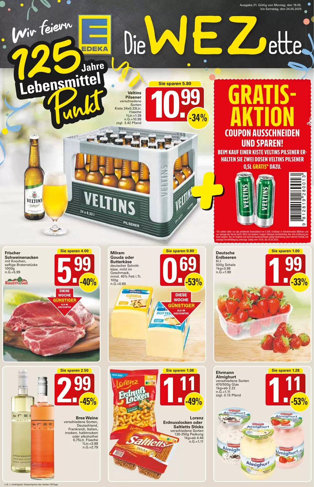 WEZ Prospekt (ab 19.05.2025) zum Blättern - Seite 1