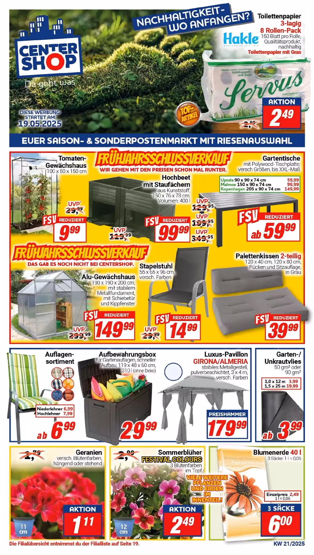 CENTERSHOP Prospekt (ab 19.05.2025) zum Blättern - Seite 1