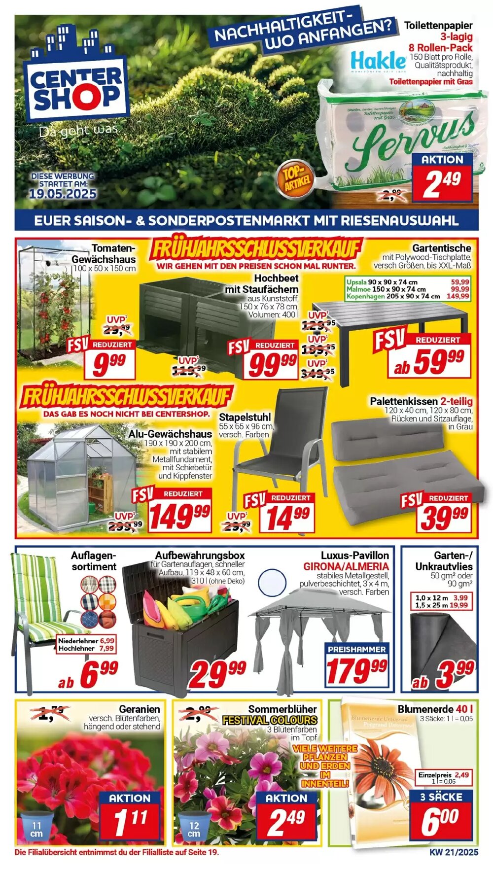CENTERSHOP Prospekt (ab 19.05.2025) zum Blättern - Seite 1