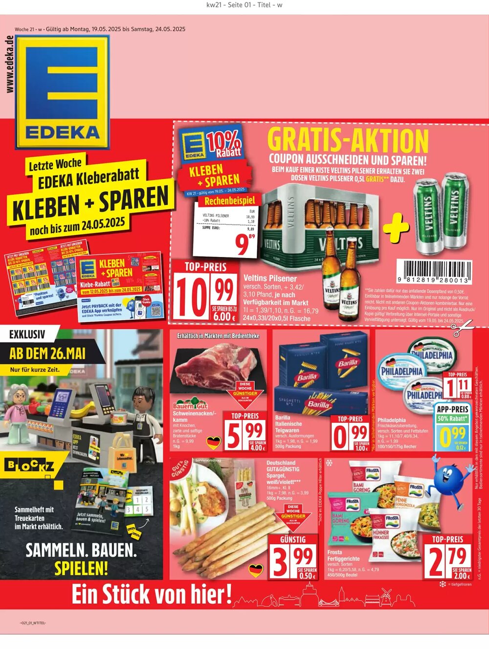 EDEKA Stralsund Prospekt (ab 19.05.2025) zum Blättern - Seite 1