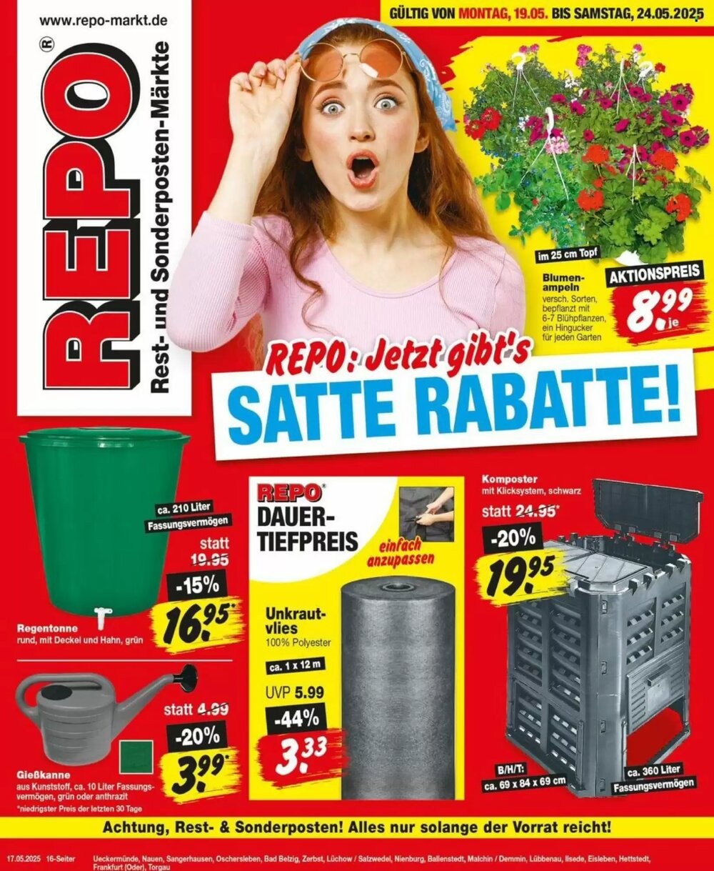 Repo Markt Prospekt (ab 19.05.2025) zum Blättern - Seite 1