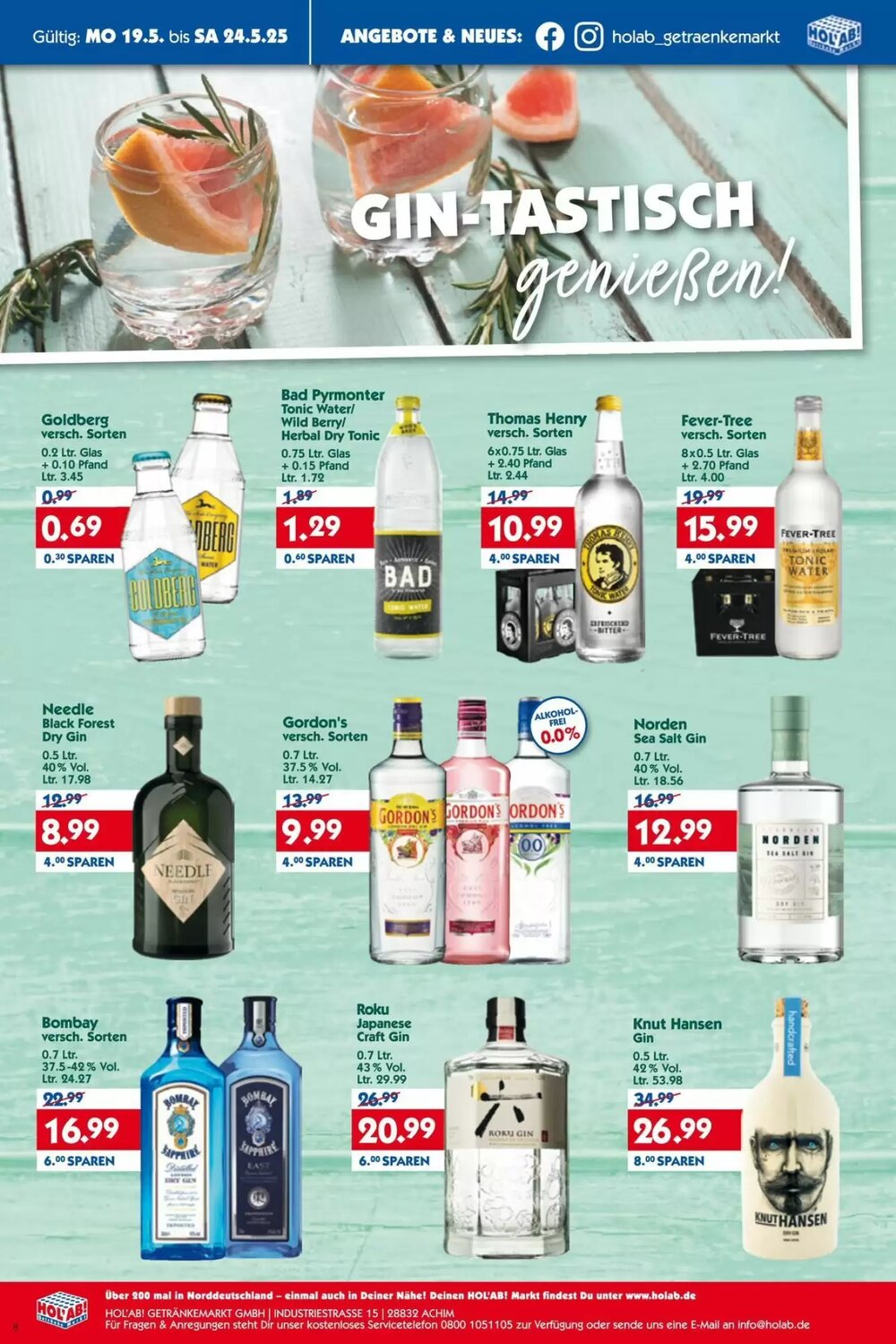Hol'ab Getränkemarkt Prospekt (ab 19.05.2025) zum Blättern - Seite 8
