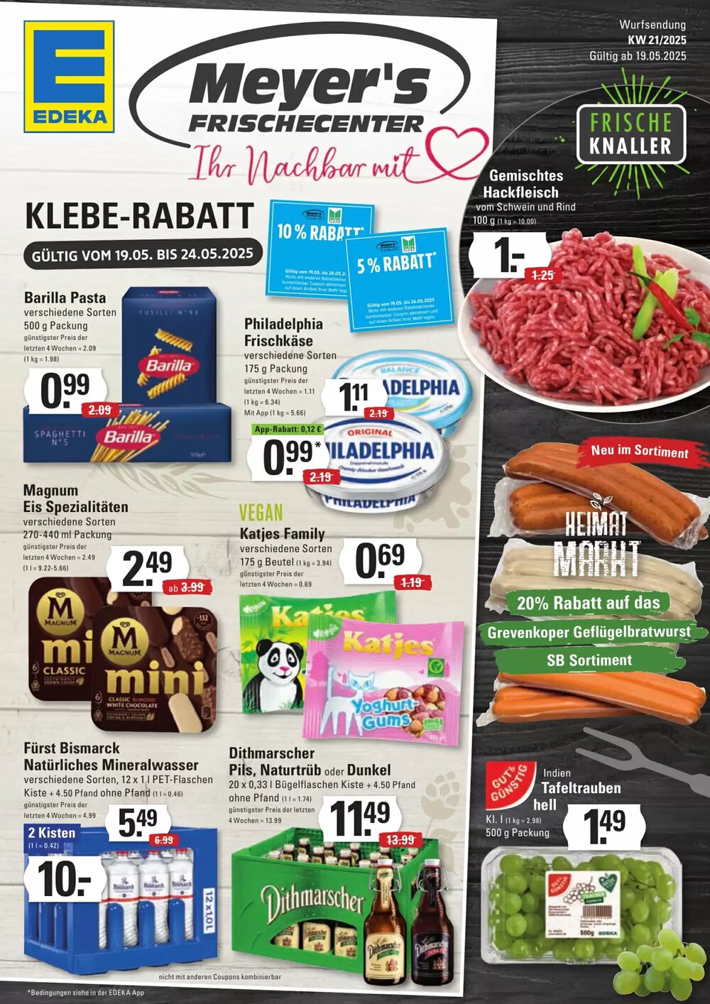 Meyer's Frischemarkt Prospekt (ab 19.05.2025) zum Blättern - Seite 1