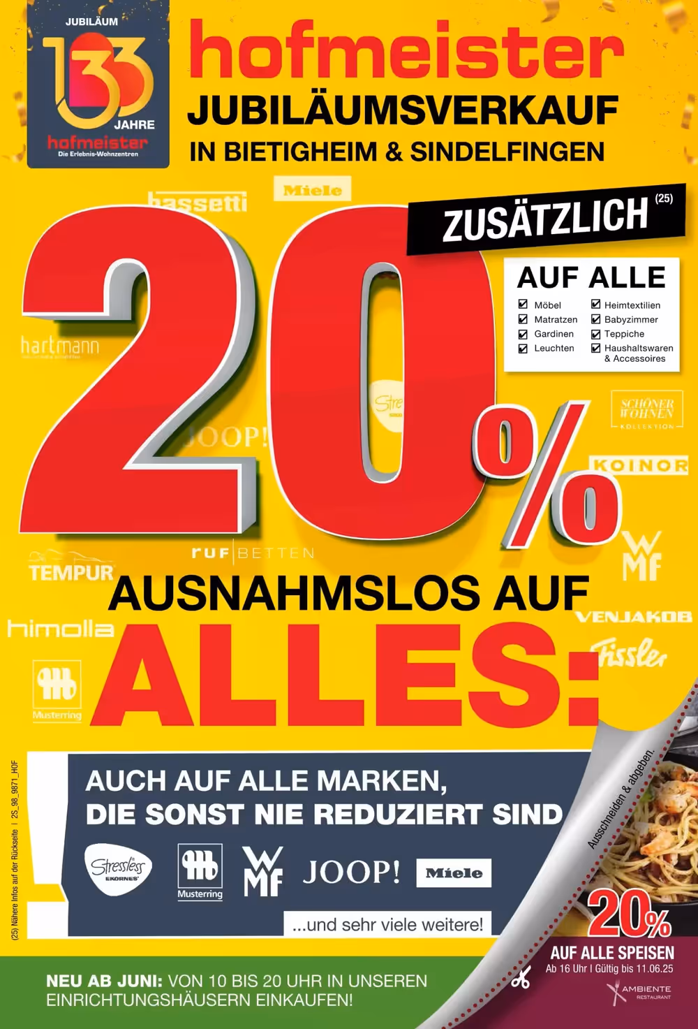 Hofmeister Prospekt (ab 21.05.2025) zum Blättern - Seite 1