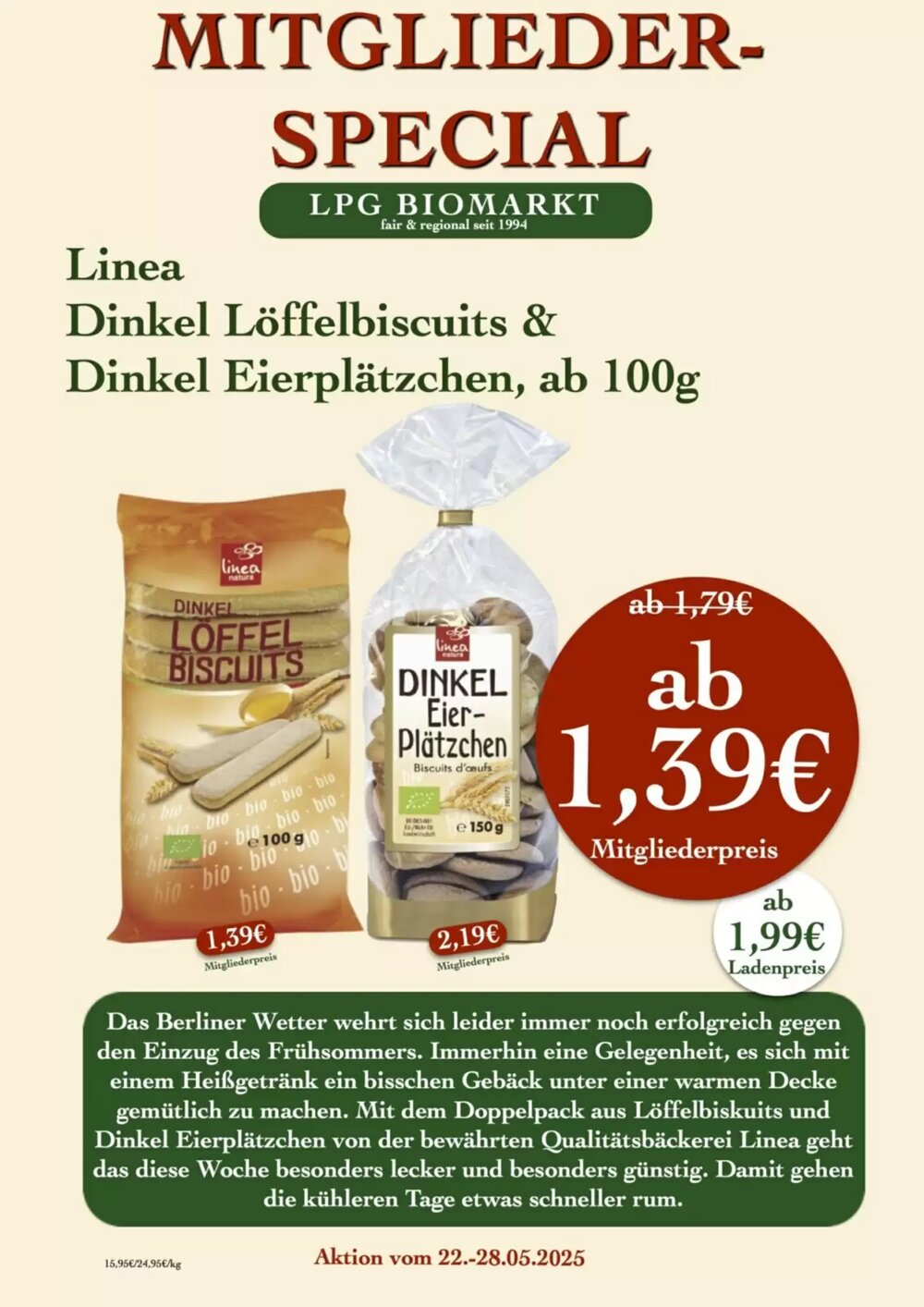 LPG Biomarkt Prospekt (ab 22.05.2025) zum Blättern - Seite 14