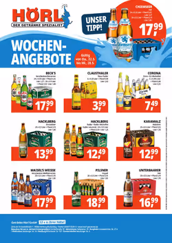Hörl Getränke Prospekt (ab 22.05.2025) zum Blättern