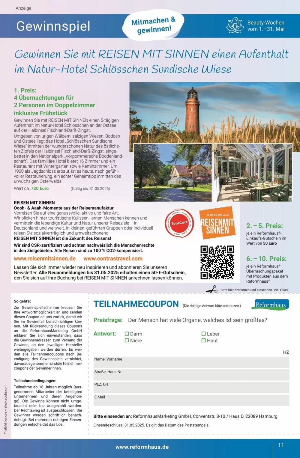 Reformhaus Prospekt (ab 22.05.2025) zum Blättern - Seite 11