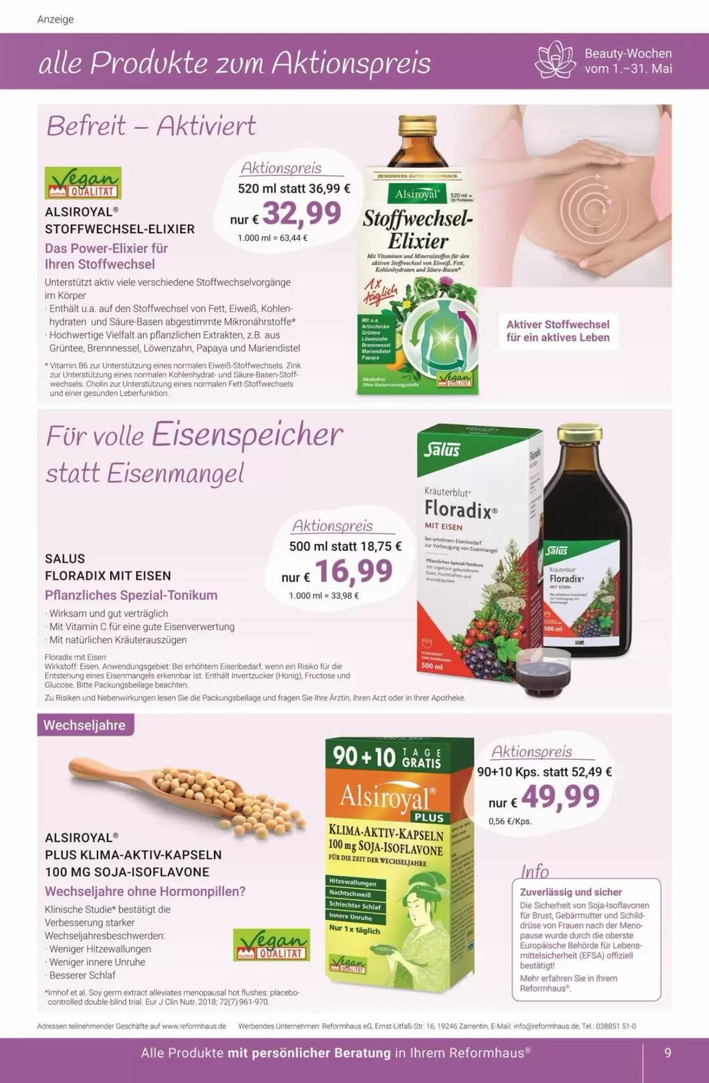 Reformhaus Prospekt (ab 22.05.2025) zum Blättern - Seite 9