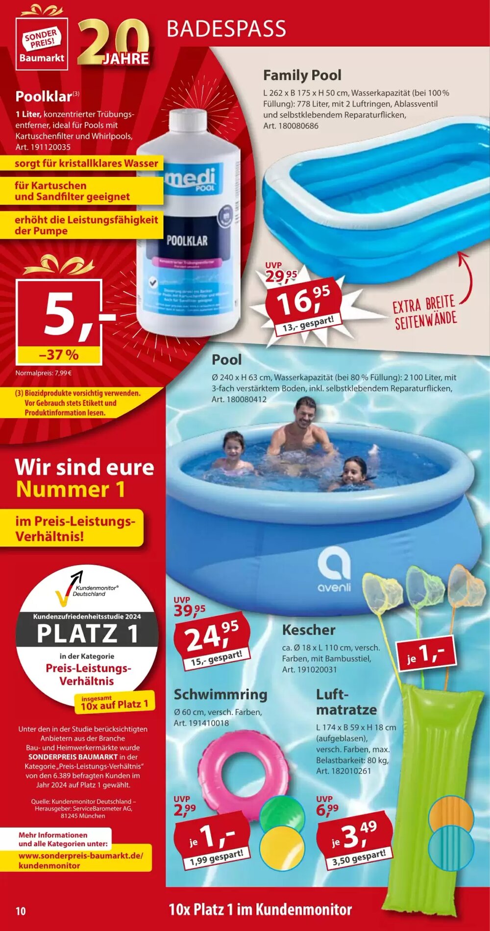 Sonderpreis Baumarkt Prospekt (ab 24.05.2025) zum Blättern - Seite 10