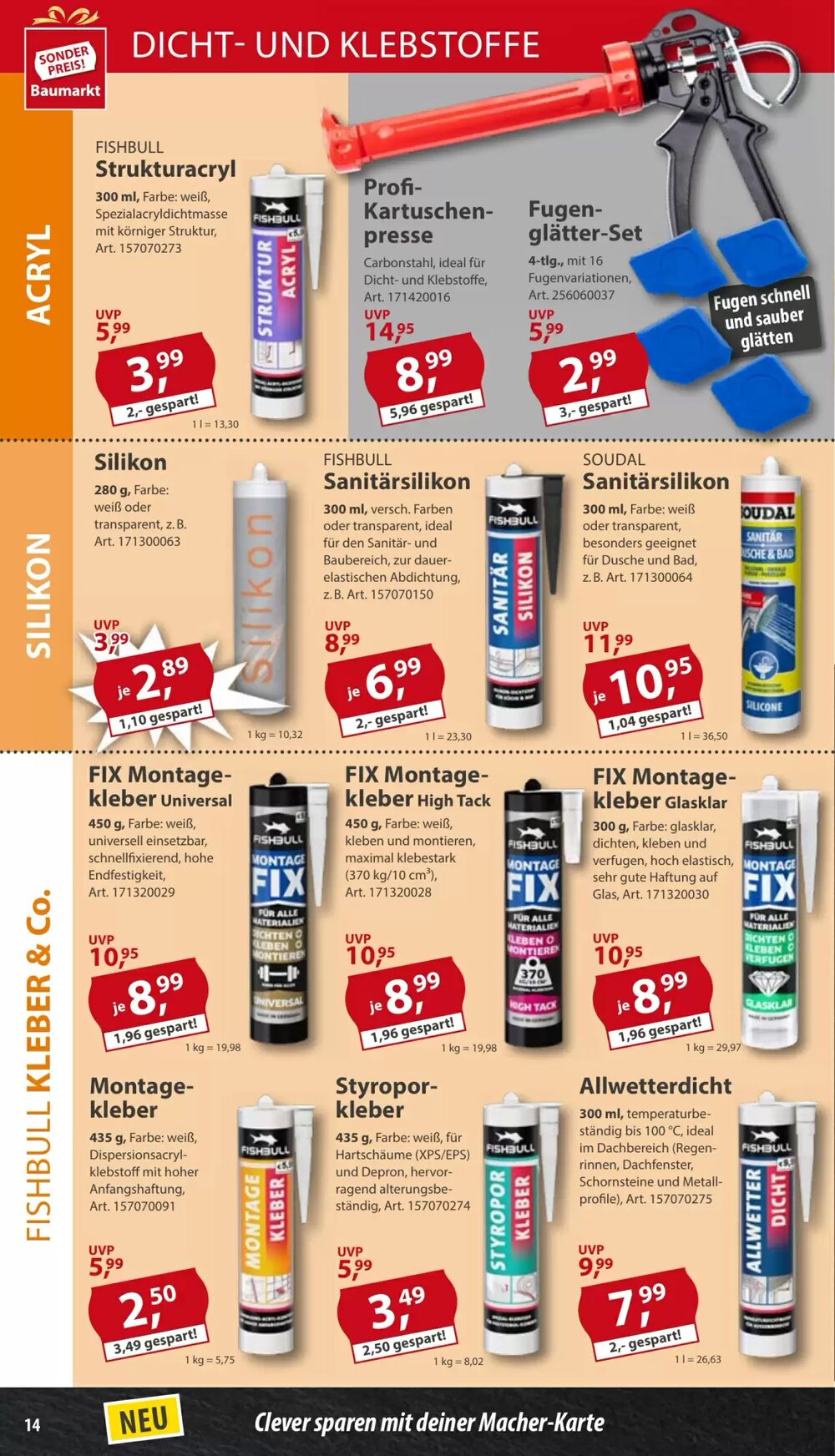 Sonderpreis Baumarkt Prospekt (ab 24.05.2025) zum Blättern - Seite 14