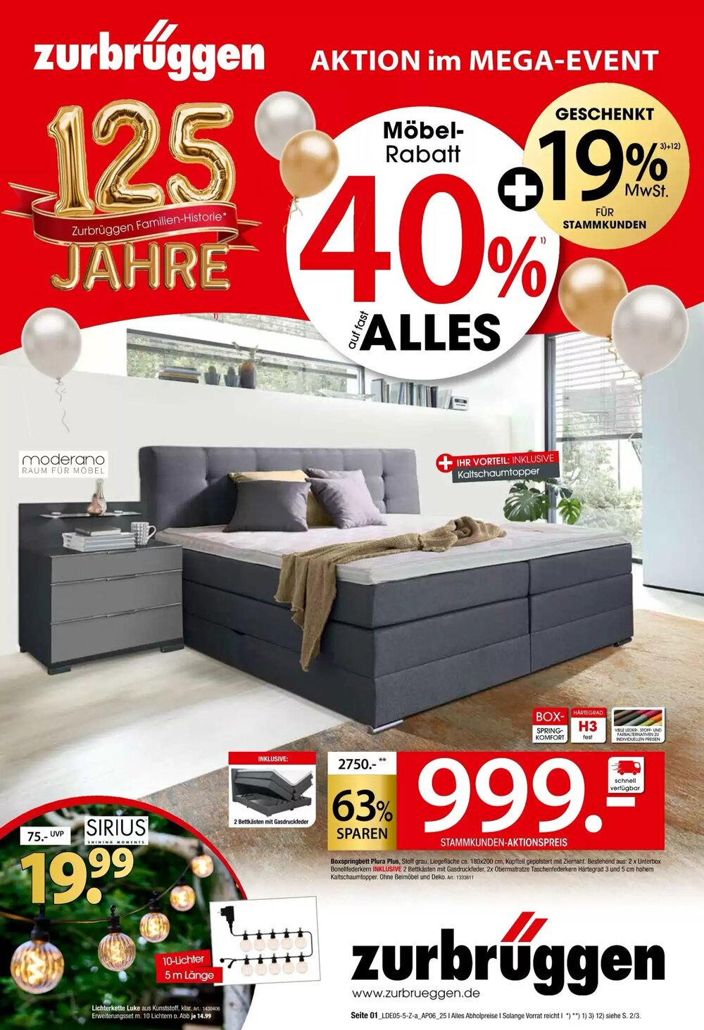Zurbrüggen Prospekt (ab 24.05.2025) zum Blättern - Seite 1