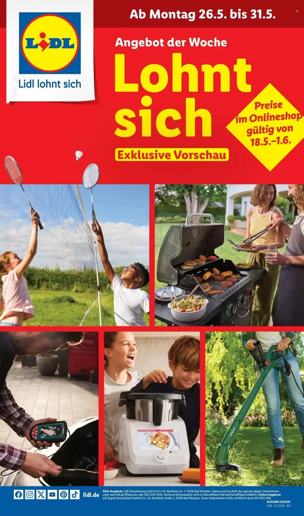 Lidl Prospekt (ab 26.05.2025) zum Blättern - Seite 1