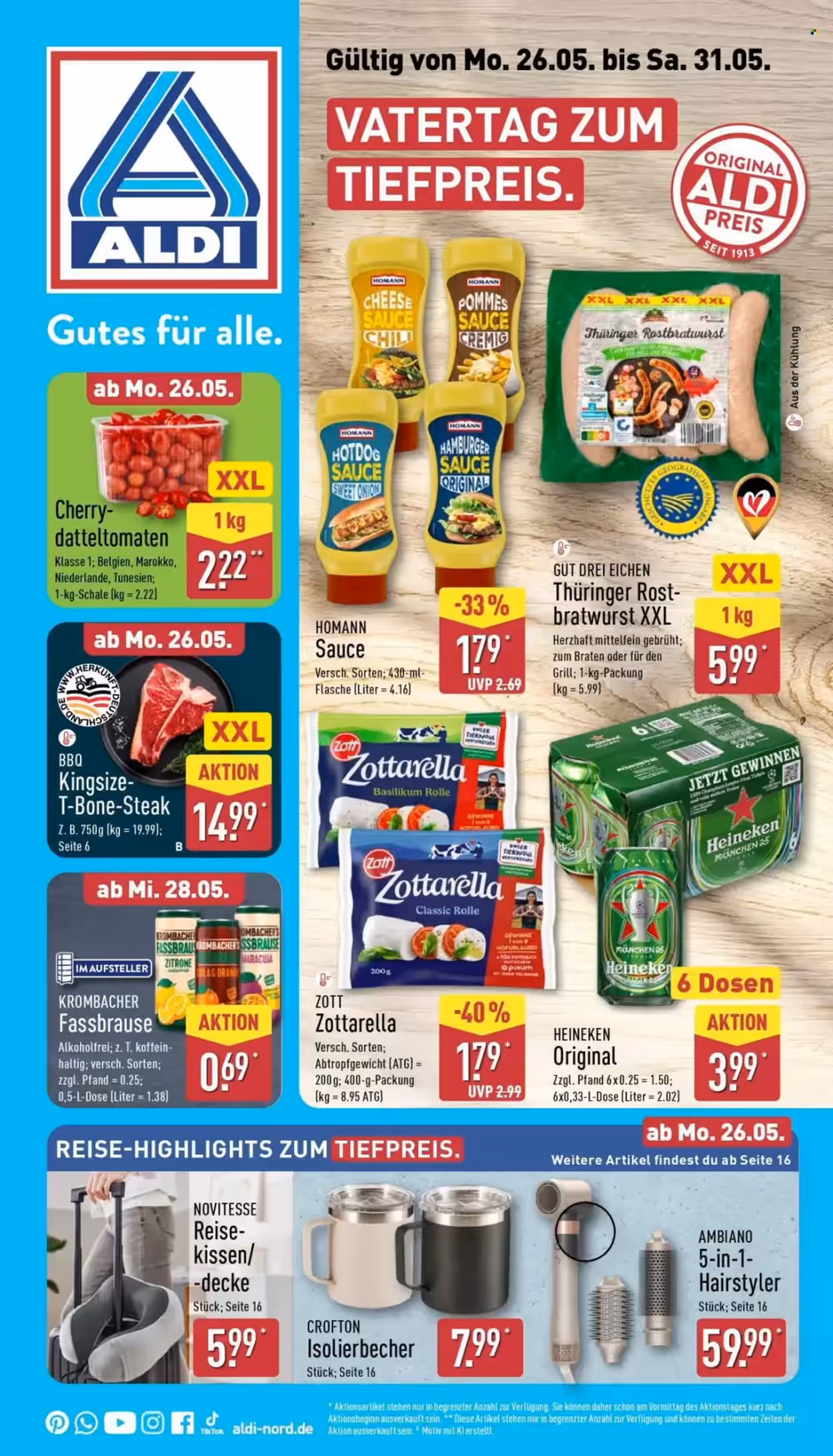 Aldi Nord Prospekt (ab 26.05.2025) zum Blättern - Seite 1
