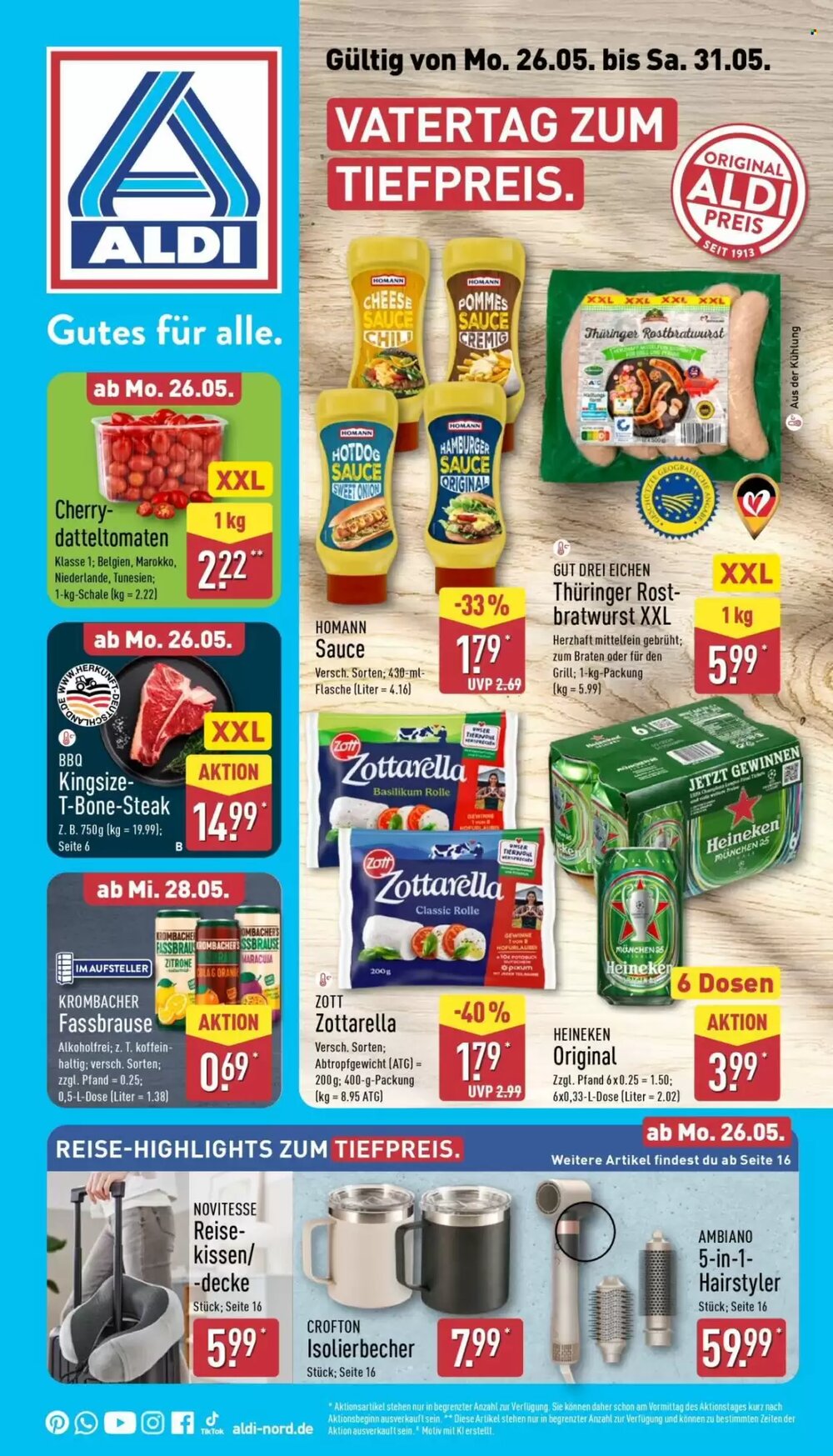 Aldi Nord Prospekt (ab 26.05.2025) zum Blättern - Seite 1